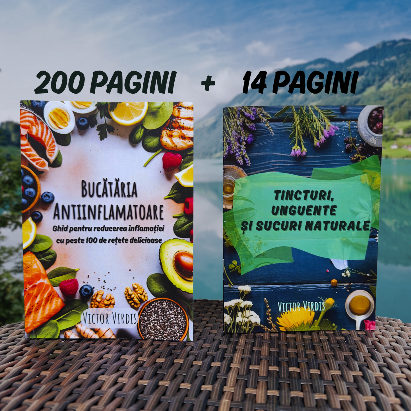 Cartea "Bucătăria Antiinflamatoare" + Revista Cadou "Tincturi, Unguente și Sucuri Naturale"